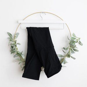 Isabel Maternity Black Cropped Leggings - Size Large